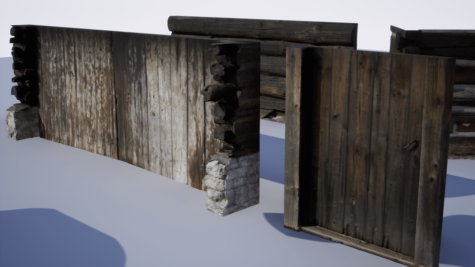 WOODEN MODULAR HOUSE PROPS