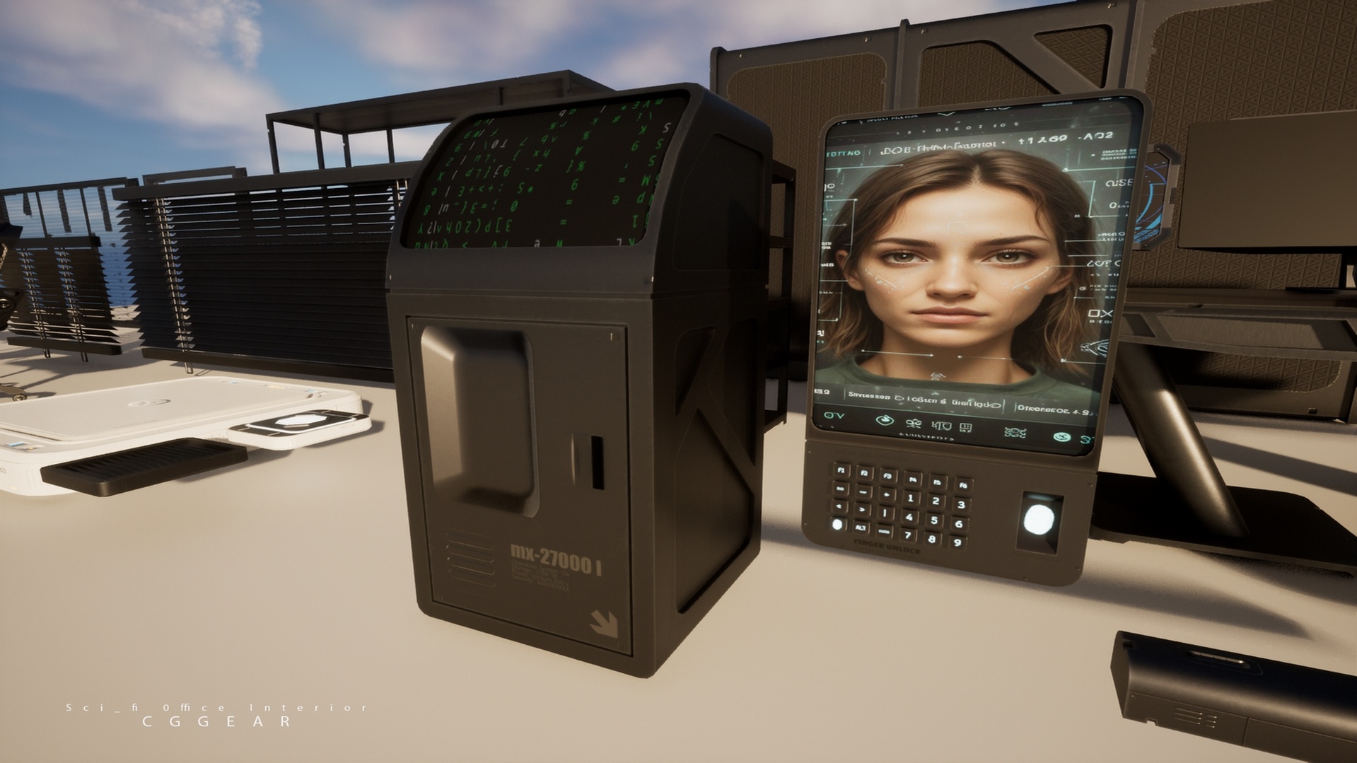 Modular Sci-fi Office Interior