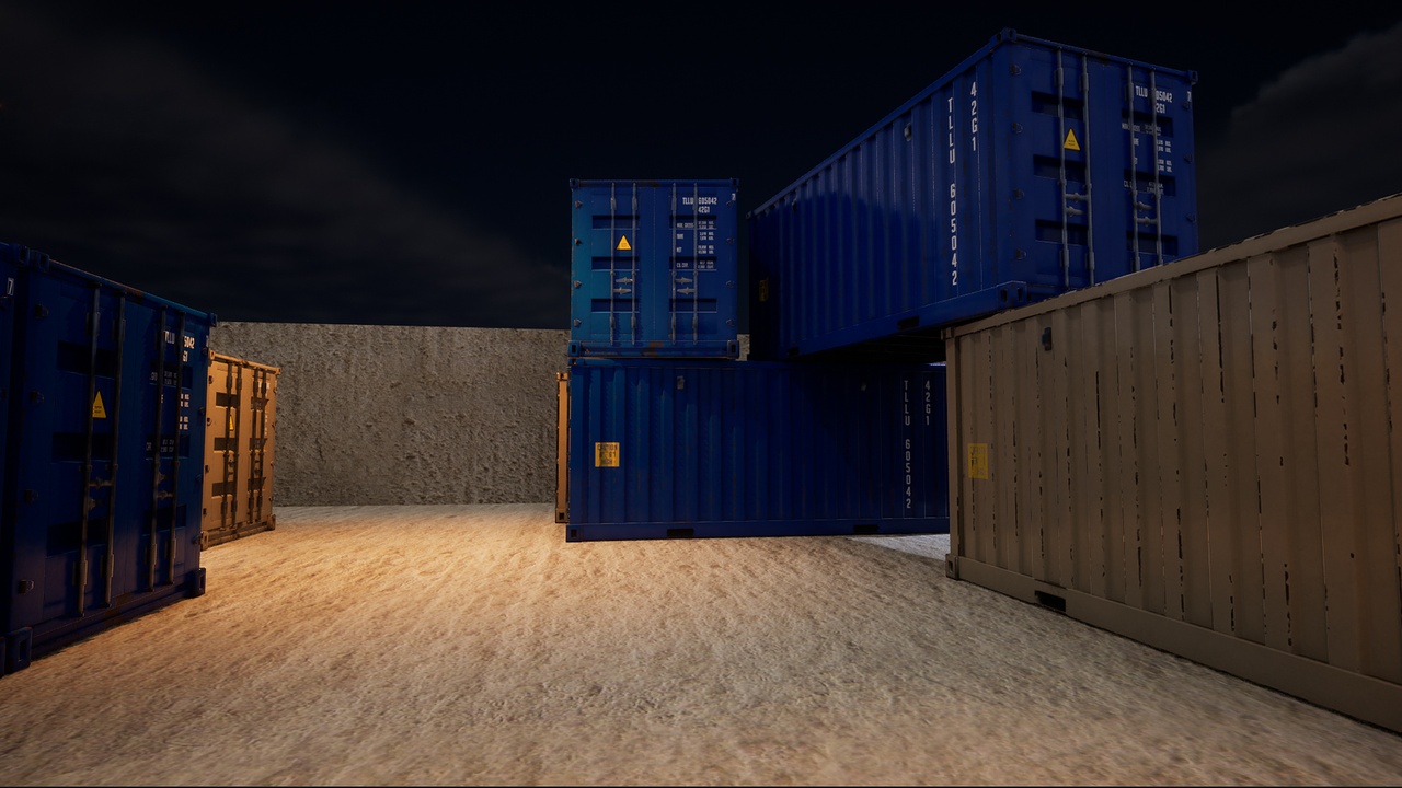 Shipping Container PBR (UE5 SAMPLE)