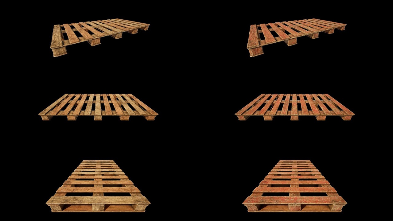 Warehouse Pallets Set