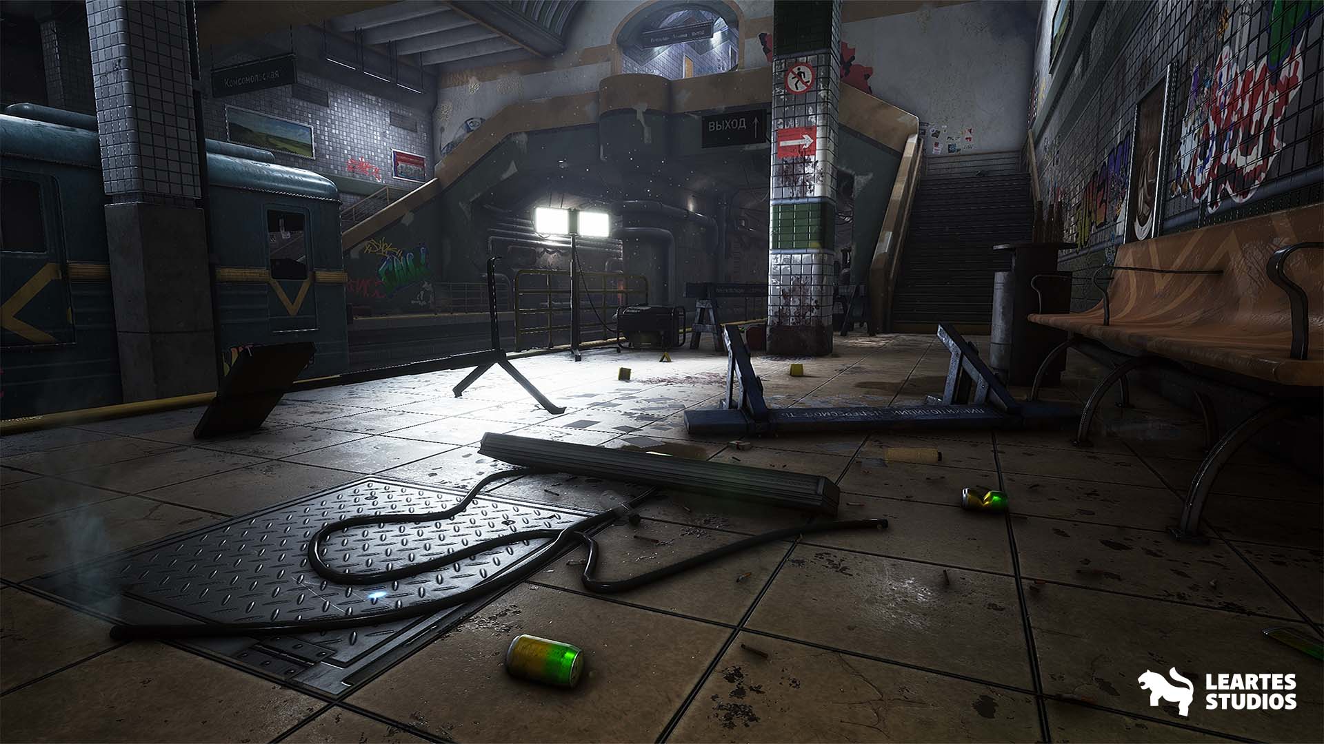 Subway Station Environment ( Subway Station Subway Abandoned Building Art 3D )