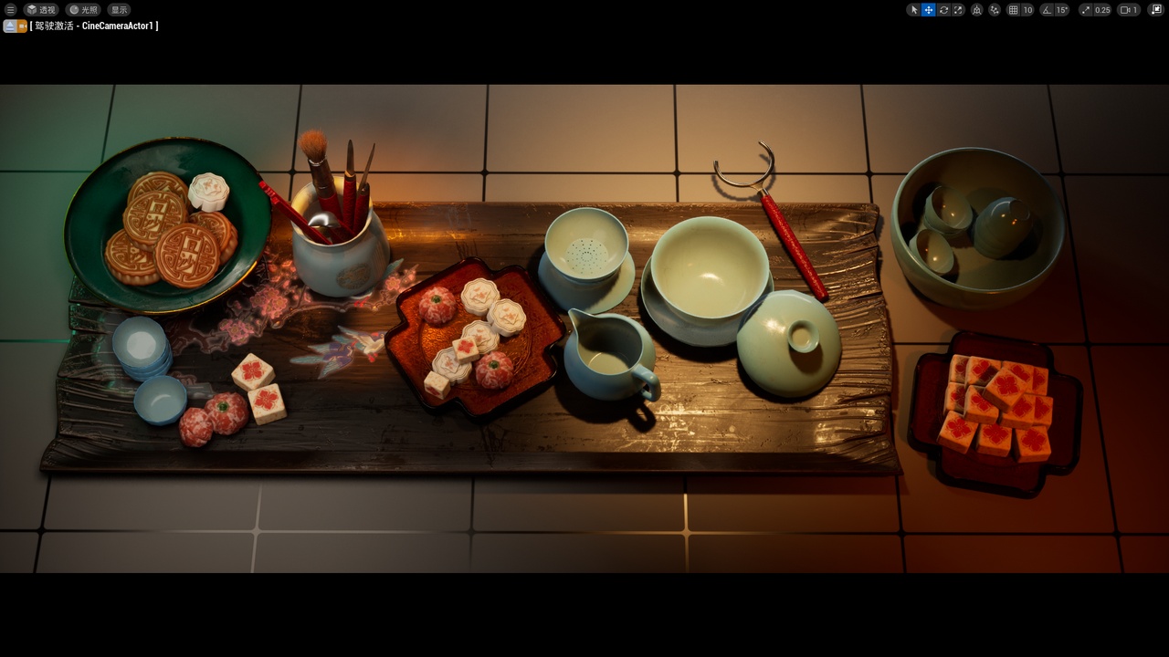 Chinese Teaset & Pastry