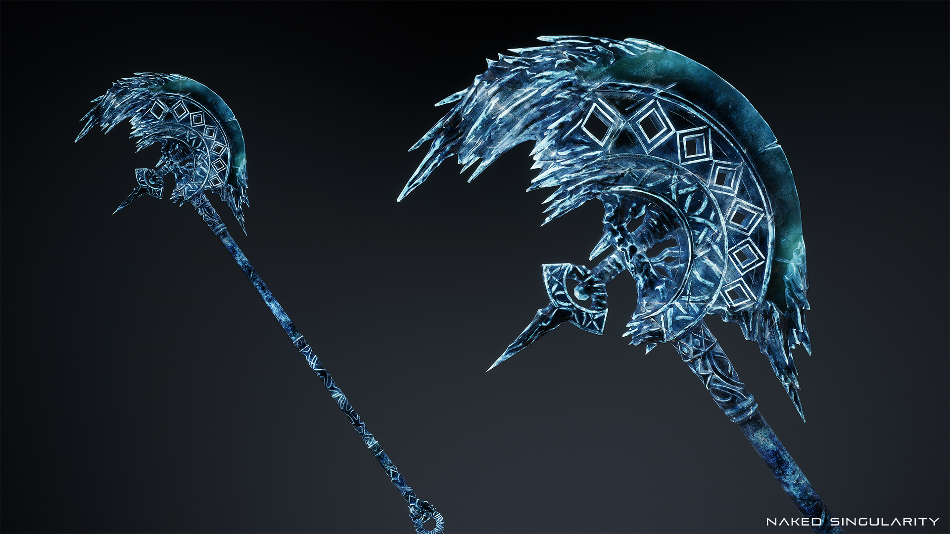 Dark Fantasy Halberd - Polearm