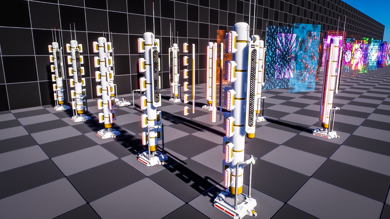 Stylized materials shield and portal