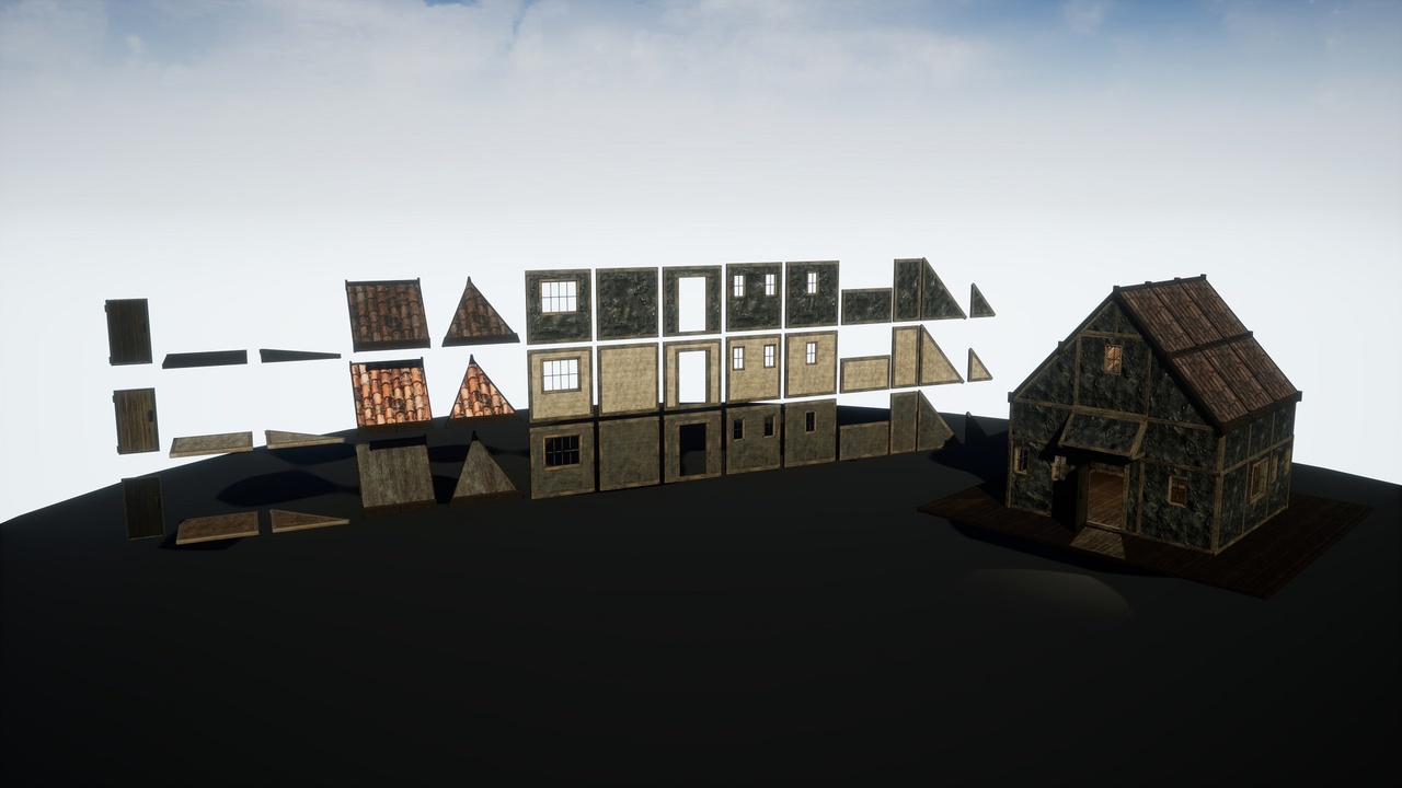 House-building modules 3 skins