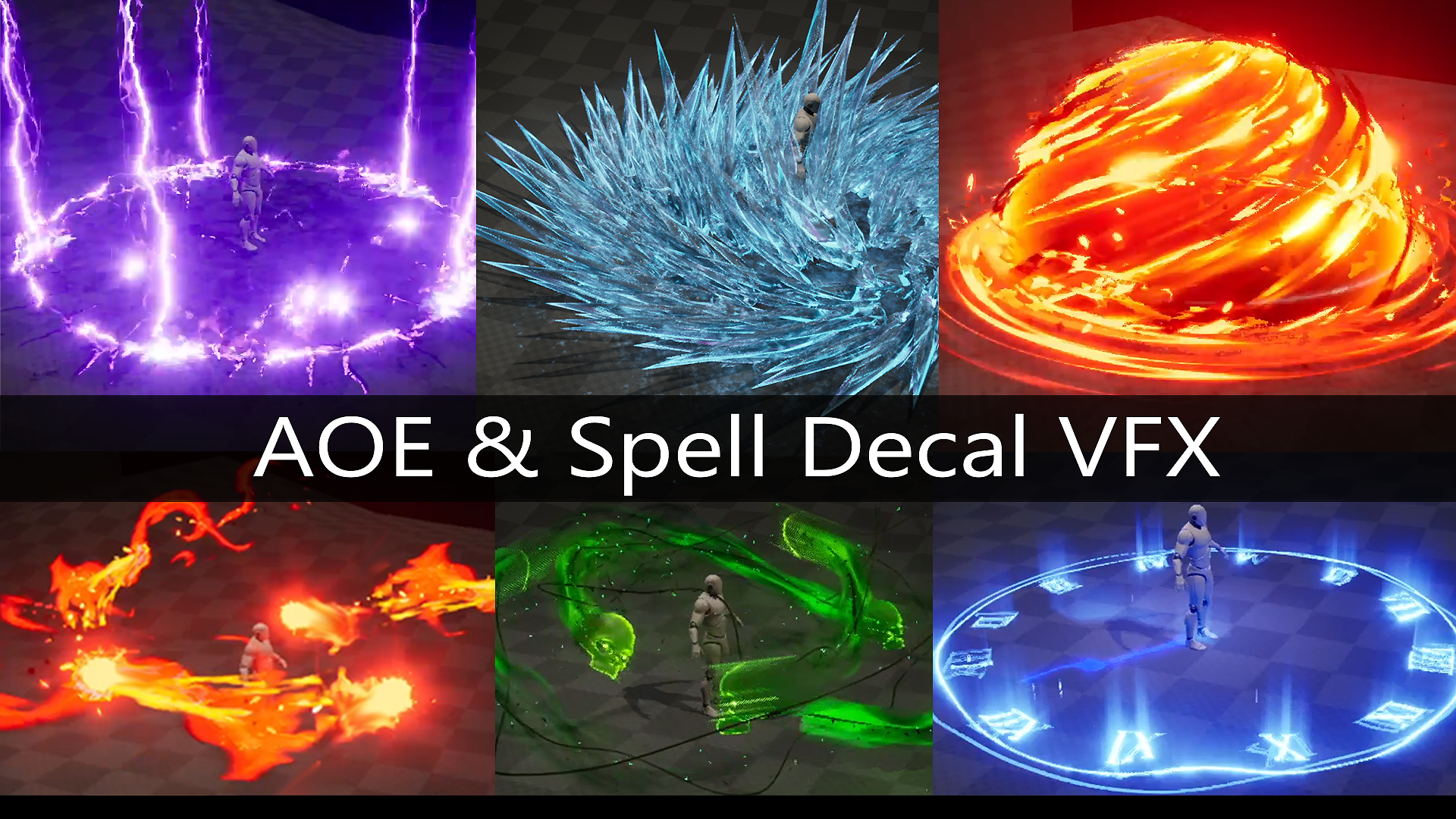 AOE and Spell Decal VFX ( with SFX )
