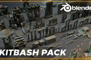 Ancient Temple | Ruins of the temple | Kitbash Asset Pack C5269