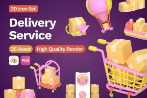 UI8-3d Delivery Services Icon   U2065