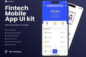 UI8-Coinpay Fintech Finance Mobile App UI kit   U2054