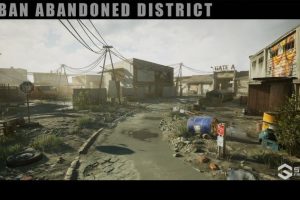 Unreal Engine –[SCANS] Urban Abandoned District – Day/Night Scene UE979