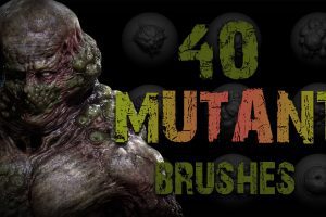 Artstation-Mutant Brush + Alphas C17