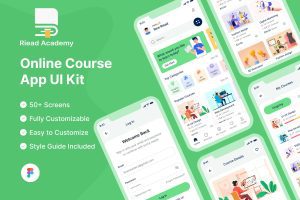 UI8-Online Course Mobile App UI Kit   U2023