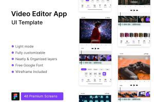 ui8-Video Editor App UI  U2037