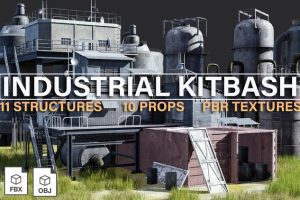 Artstation-Industrial Kitbash C5299