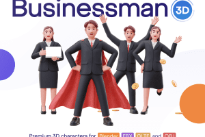 ui8-Jobly – Businessman 3D Characters  U2008