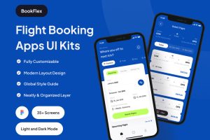 UI8 BookFlex – Flight Booking Apps UI Kit  U2045