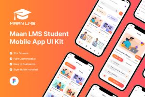 UI8-Maan LMS- Student Mobile App Flutter iOS & Android UI Kit U2012