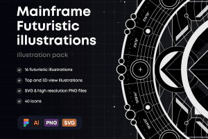 UI8 – Mainframe: Futuristic Illustrations U1078