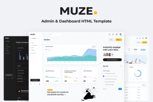 UI8 – Muze Admin Dashboard Template U1081