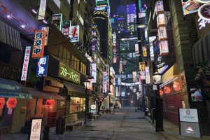Artstation-okyo City Street (Futuristic) C5347