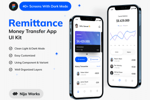 UI8 – Remittance App UI Kit U1086