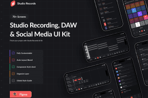 UI8 – Studio Records DAW UI Kit U1090