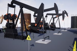 Unreal Engine –Pumpjack. Oil extraction UE364