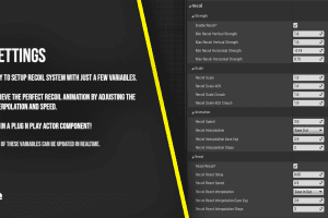 Unreal Engine –Procedural Recoil System UE315
