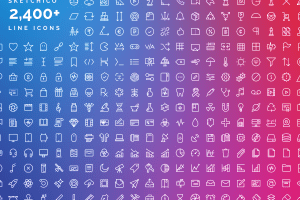 UI8 – 2,400+ Line Icons and Icon Font U1107