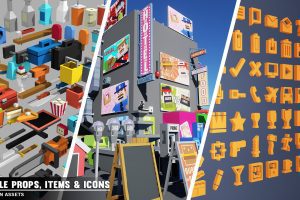 Unreal Engine –Simple Props Items and Icons UE373