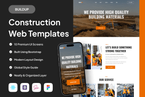 UI8 – BUILDUP – Construction Web Templates U1117