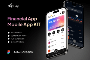 UI8 – digiPay – Financial Technology App UI KIT U1129