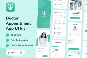 UI8 – Doctor Appointment App Ui Kit U1130