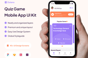 UI8 – Dolano – Quiz Apps UI KIT U1131
