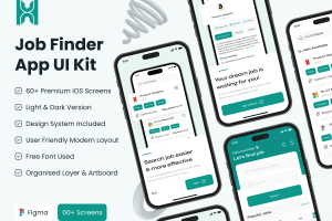 UI8 – Job Finder App UI Kit U1148