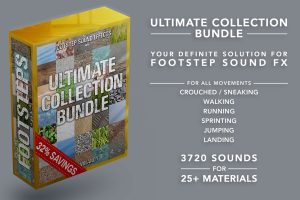 Unreal Engine –Footsteps Sound FX – Ultimate Collection Bundle UE413