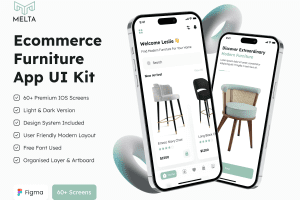 UI8 – Melta – Ecommerce Furniture App UI Kit U1156