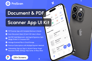 UI8 – ProScan – Document & PDF Scanner App UI Kit U1166