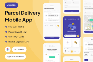 UI8 – Qureer – Parcel Delivery Mobile App U1168