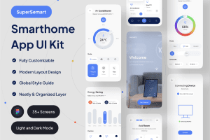 UI8 – SuperSemart – Smarthome App UI Kit U1175