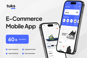UI8 – Tuks – E-Commerce Mobile App UI Kit U1179