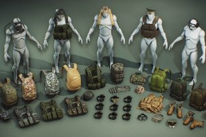 Unreal Engine – Military Supplies – VOL.2 – Clothing and Bags UE432