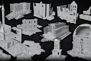 Artstation-Noya 20 Old Destroyed Building Base meshes C5375