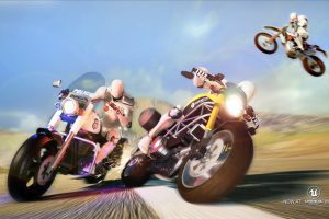 Artstation – Ridable MotorBikes: Multiplayer Advanced Pack – 3 Bikes – damage & animations UE480