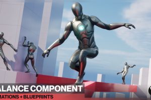 Unreal Engine – Balance Component : 53 Animations + Blueprints UE493