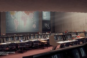 Unreal Engine – Space Launch Ground Control Command Center UE1156