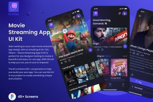 UI8 – Flixism – Movie Streaming App UI Kit U1060