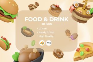 UI8 – Food & Drink 3D Illustration U1062