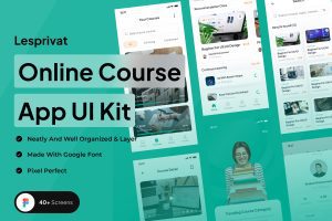 UI8 – Lesprivat – Online Course App UI Kit U1076