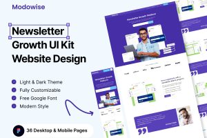 UI8 – Newsletter Growth Agency UI Kit U1084